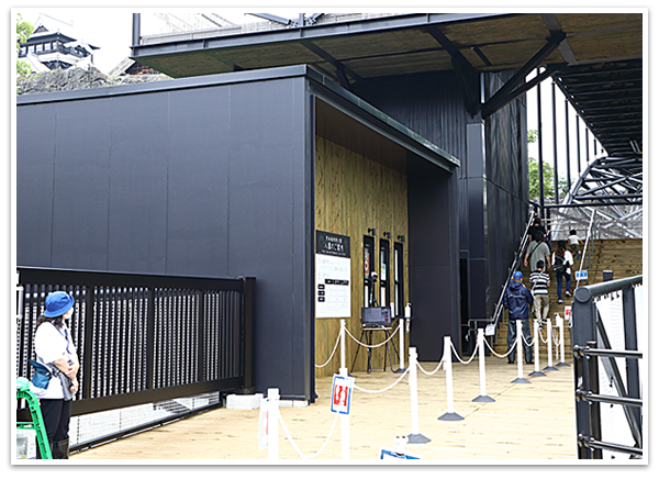 熊本城設置風景