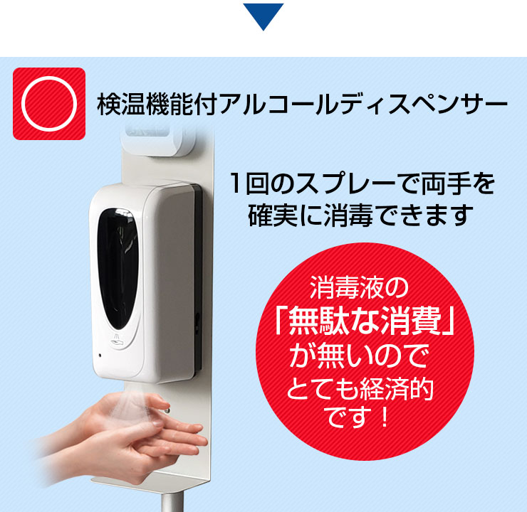 消毒液の無駄な消費が無いのでとても経済的です！