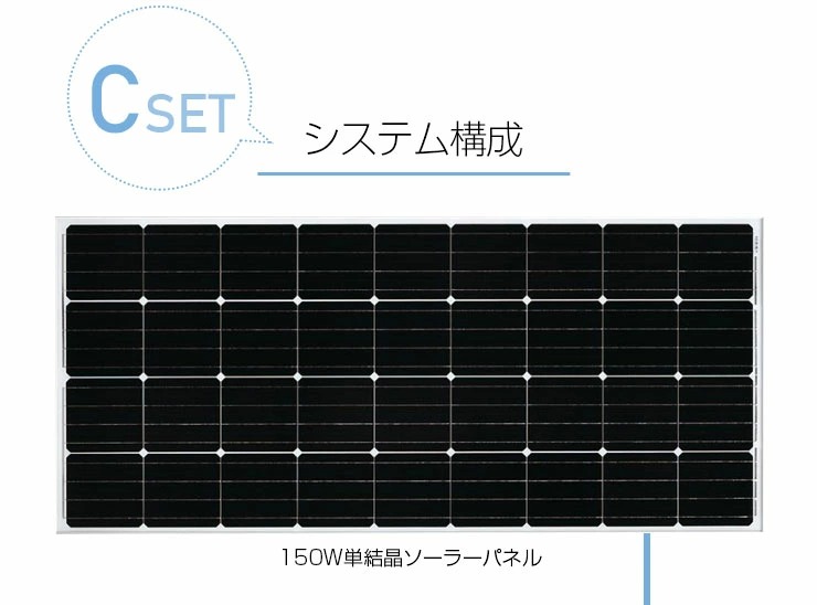 ソーラーパネル、防犯カメラのシステム構成